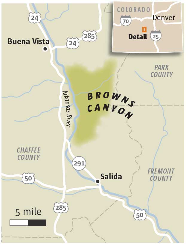 Browns Canyon Map